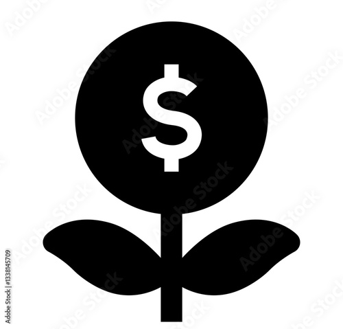Investment Icon. Investment, Profit, Growth, Return, Capital, Assets, Stocks, Equity. Vector Icon Illustration