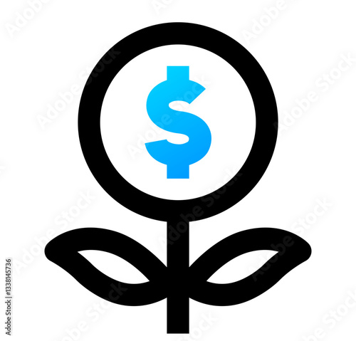 Investment Icon. Investment, Profit, Growth, Return, Capital, Assets, Stocks, Equity. Vector Icon Illustration