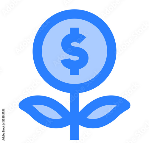 Investment Icon. Investment, Profit, Growth, Return, Capital, Assets, Stocks, Equity. Vector Icon Illustration