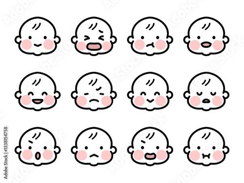 赤ちゃん表情セット