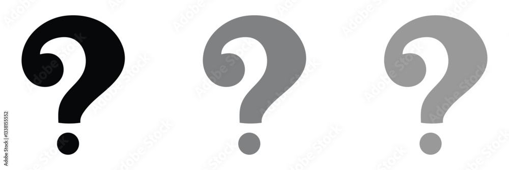 Question mark silhouette isolated on white background. Question mark icon vector illustration design. Vector Illustration . Question mark silhouette isolated on white background. Question mark icon vector illustration design. Vector Illustration .
