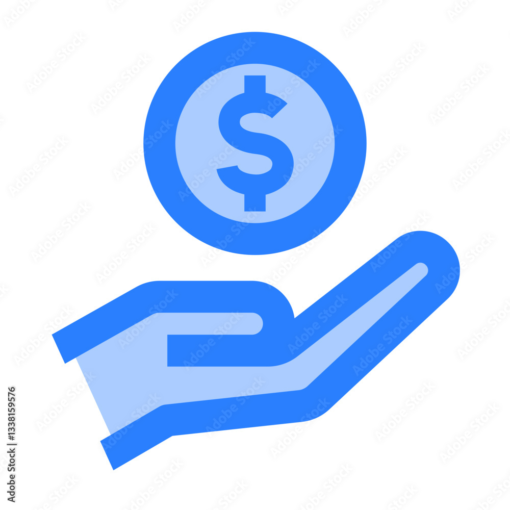 Payment Icon. Payment, Money, Receive, Cash, Coin, Income, Earnings, Funds, Revenue. Vector Icon Illustration Payment Icon. Payment, Money, Receive, Cash, Coin, Income, Earnings, Funds, Revenue. Vector Icon Illustration