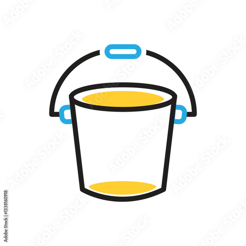 Multi color icon for bucket