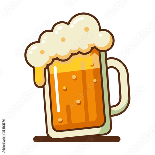 mug of beer with foam