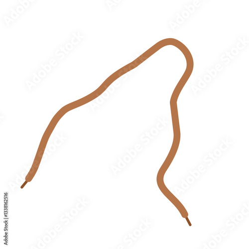 Hand drawn shoelace illustration 

