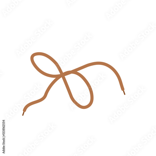 Hand drawn shoelace illustration 
