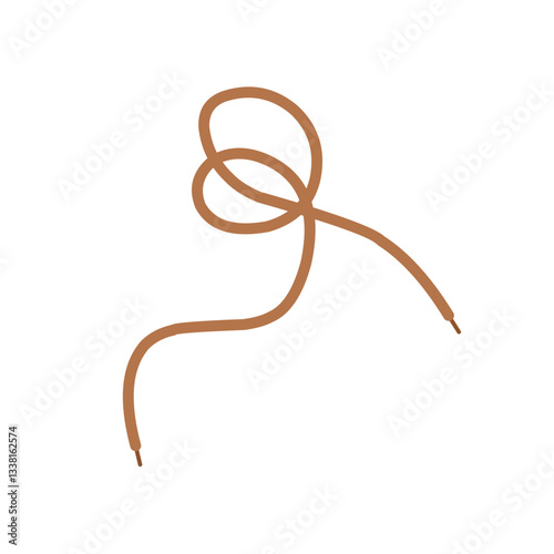 Hand drawn shoelace illustration 
