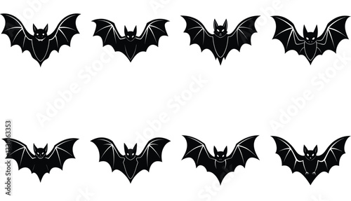 Bat Vector Shilhouette Bundle set