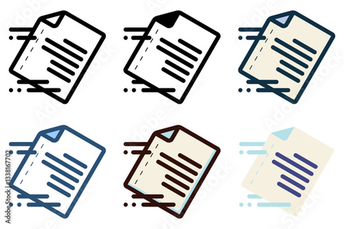 send document fast icon vector illustration