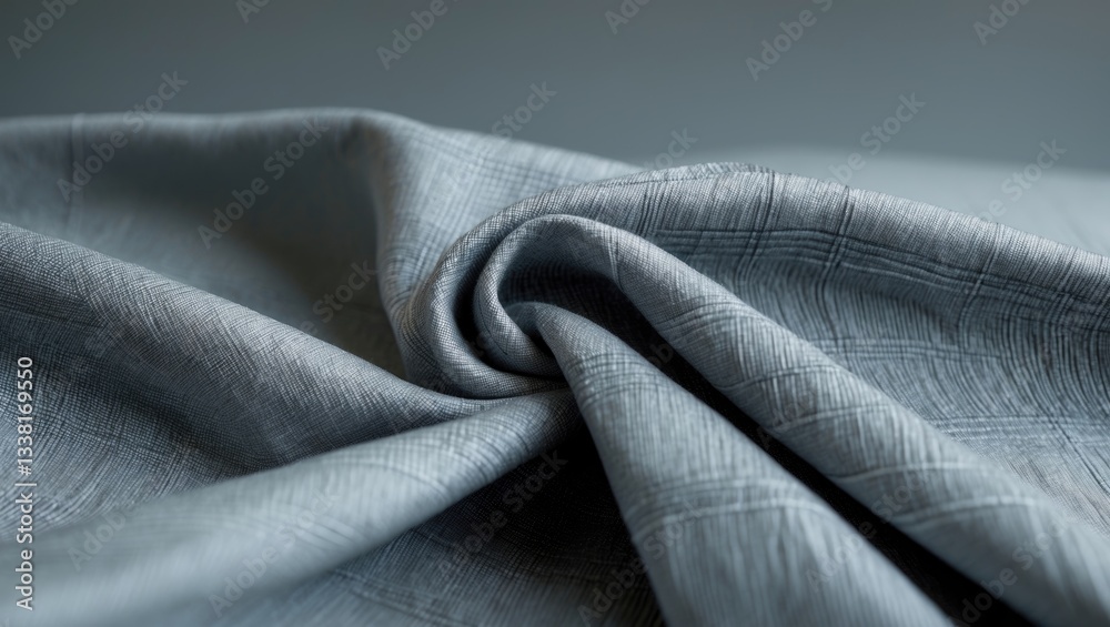 Obraz premium A detailed close-up of a grey surface featuring a subtle grid pattern. It seems to be made of fabric or a similar material.