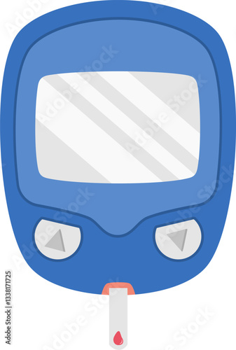 Illustration of Blood Measuring Device