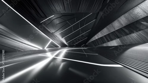 Obraz Abstract modern architecture backdrop. Texture, pattern, geometry.