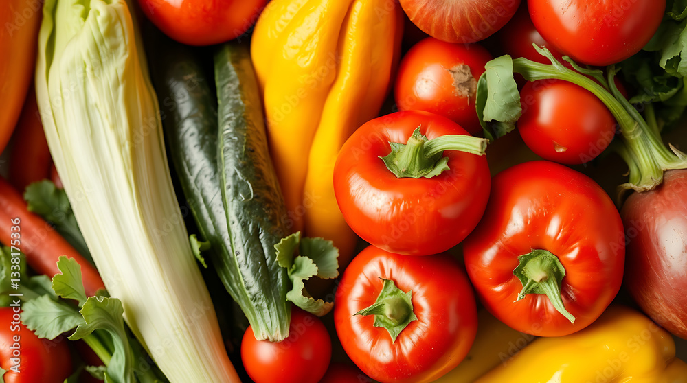 various fresh healthy vegetables background, created by generative ai various fresh healthy vegetables background, created by generative ai