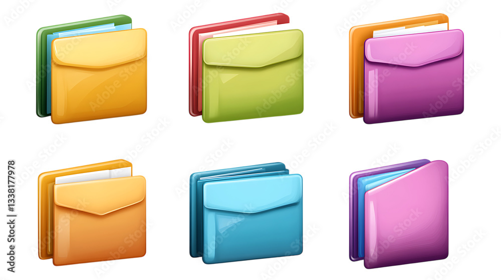 Set of icon document folder file business objects PNG Image Set of icon document folder file business objects PNG Image