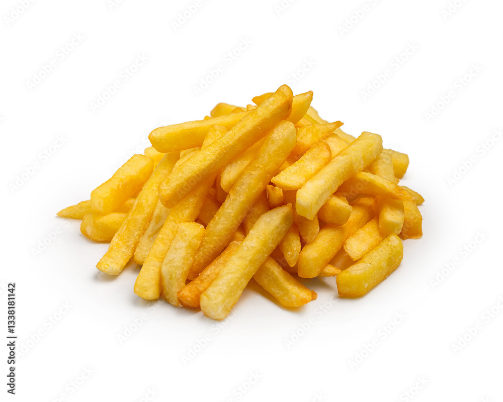 French fries, on a white background, isolated. French fries, on a white background, isolated.