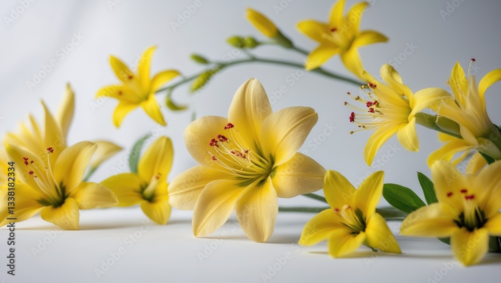 Obraz premium A genuine fresh flower for New Lunar Year isolated on a white background