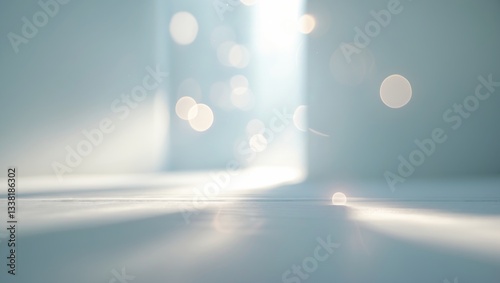 abstract blurred cleaning office background with bokeh light for use as banner, presentation concept