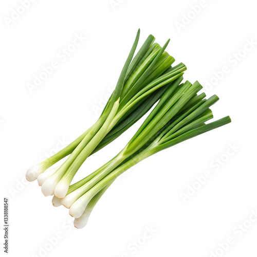 Fresh chopped spring onions with vibrant green tops and white bulbs, perfect for garnishing