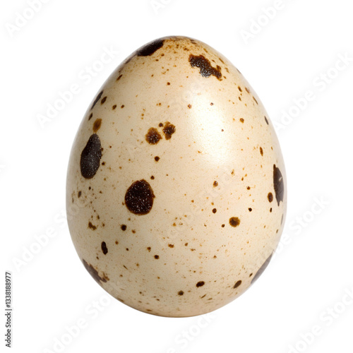 speckled egg with smooth surface, showcasing unique pattern and natural beauty