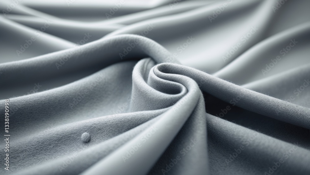 Obraz premium Soft grey felt fabric. Textured surface of felted material in a shade of gray.