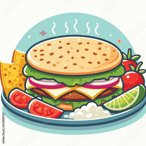 food, arepa, breakfast, colombia, bread, corn, lunch, traditional, typical, latin, dinner, homemade, meal, delicious, snack, cuisine, cheese, grilled, chicken, isolated, meat, culture, tradition, maiz