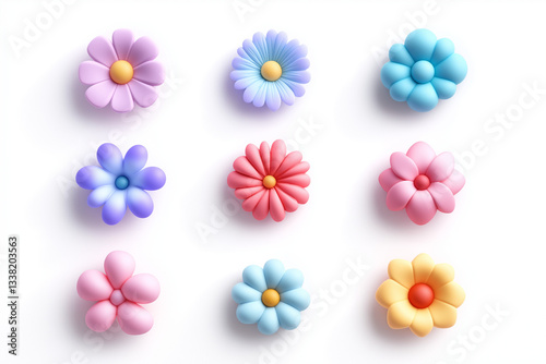 美しい花のイラスト: フラワーアートコレクション