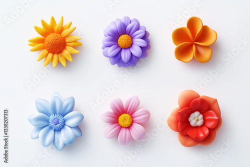 美しい花のイラスト: フラワーアートコレクション