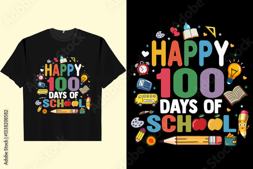 Happy 100 days of school Men's Women's T-Shirt