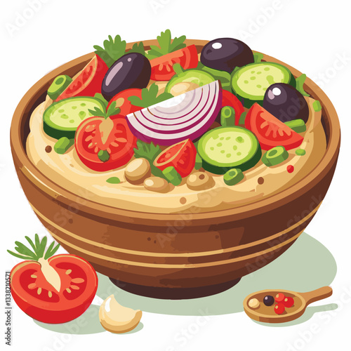 food, eggplant, cuisine, arabic, traditional, appetizer, vegetarian, dip, hummus, babaganoush, turkish, lebanese, vegetable, mediterranean, ganoush, parsley, healthy, snack, arabian, greek, baba, back