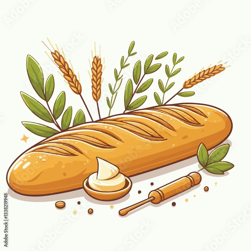 baguette, food, bread, bakery, breakfast, bun, meal, fresh, french, pastry, loaf, healthy, wheat, tasty, crust, flour, nutrition, bake, isolated, brown, background, traditional, delicious, organic, na
