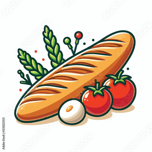 baguette, food, bread, bakery, breakfast, bun, meal, fresh, french, pastry, loaf, healthy, wheat, tasty, crust, flour, nutrition, bake, isolated, brown, background, traditional, delicious, organic, na