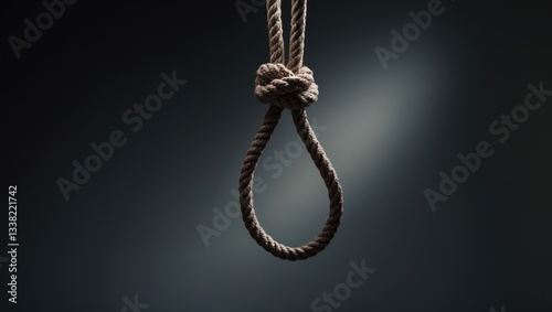 Rope for hanging isolated on a plain background