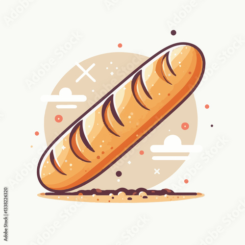 baguette, food, bread, bakery, breakfast, bun, meal, fresh, french, pastry, loaf, healthy, wheat, tasty, crust, flour, nutrition, bake, isolated, brown, background, traditional, delicious, organic, na