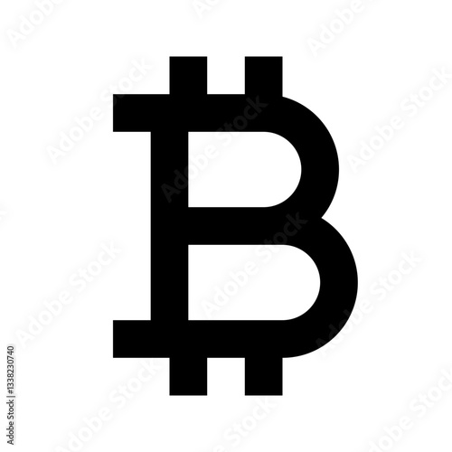 Bitcoin Sign Icon
