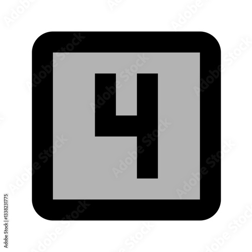 Number Four in Square
