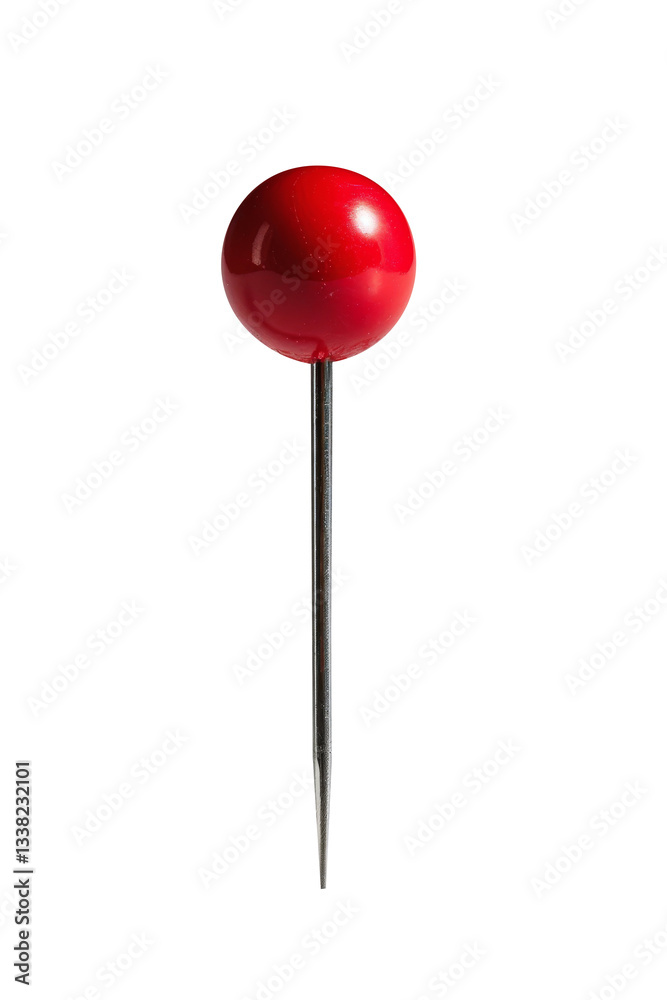 Red paper pin isolated on transparent background. Red paper pin isolated on transparent background.