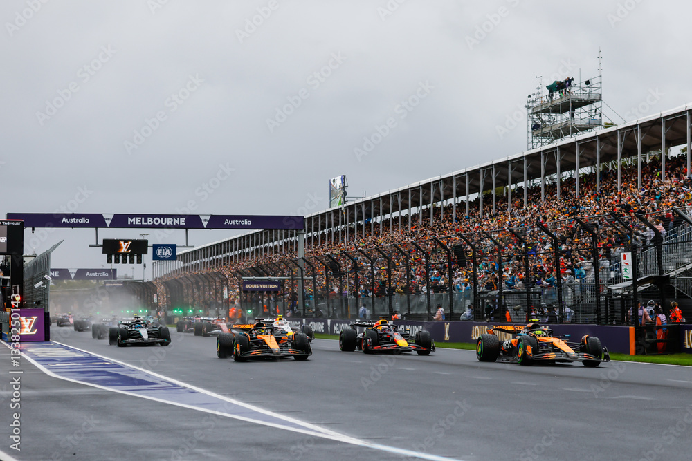 Naklejka premium 2025 Formula 1 Australian Grand Prix - Sunday