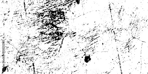 Wallpaper Mural Black grainy texture isolated on white background. Distress overlay textured. Grunge design elements, Dust overlay textured. Grain noise particles. Rusted white effect.  Torontodigital.ca