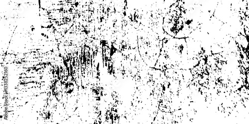 Wallpaper Mural Black grainy texture isolated on white background. Distress overlay textured. Grunge design elements, Dust overlay textured. Grain noise particles. Rusted white effect.  Torontodigital.ca