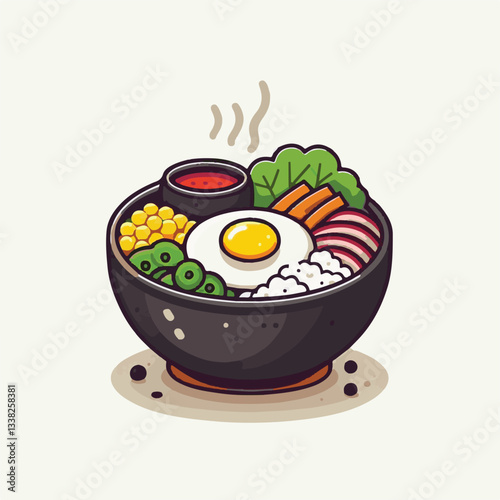 bibimbap, asian, cuisine, meal, healthy, delicious, food, rice, gourmet, korean food, vegetable, cooking, dinner, fresh, colorful, bowl, lunch, traditional, dish, egg, beef, spicy, korean, carrot, mea