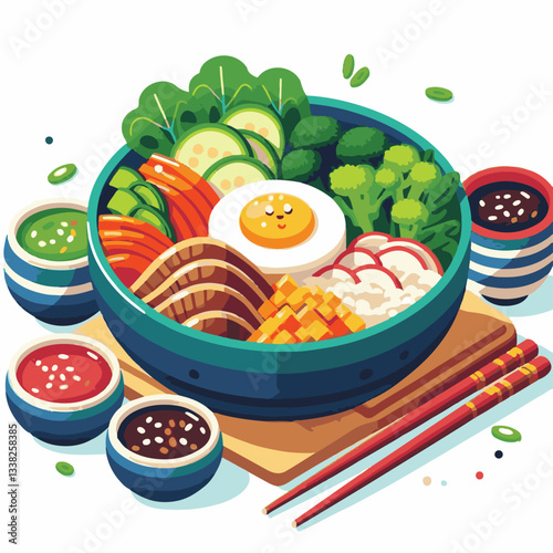 bibimbap, asian, cuisine, meal, healthy, delicious, food, rice, gourmet, korean food, vegetable, cooking, dinner, fresh, colorful, bowl, lunch, traditional, dish, egg, beef, spicy, korean, carrot, mea