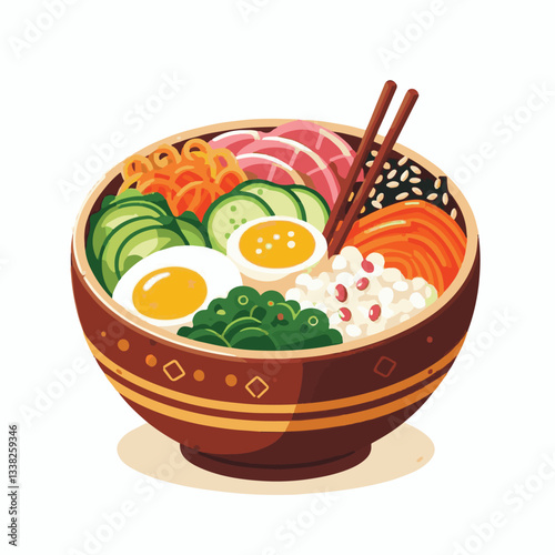 bibimbap, asian, cuisine, meal, healthy, delicious, food, rice, gourmet, korean food, vegetable, cooking, dinner, fresh, colorful, bowl, lunch, traditional, dish, egg, beef, spicy, korean, carrot, mea