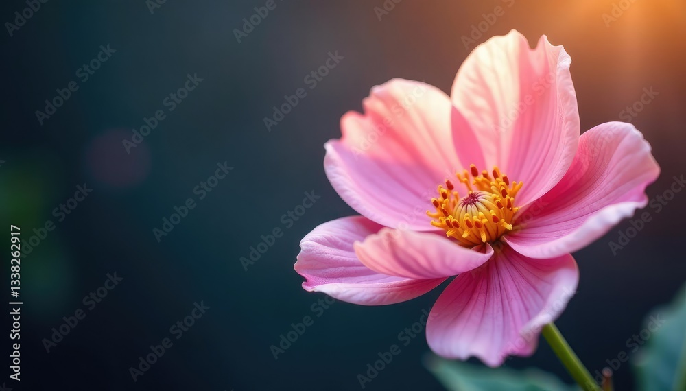 Fototapeta premium Large flower in high definition with shallow depth of field, abstract, petals, shallow depth of field