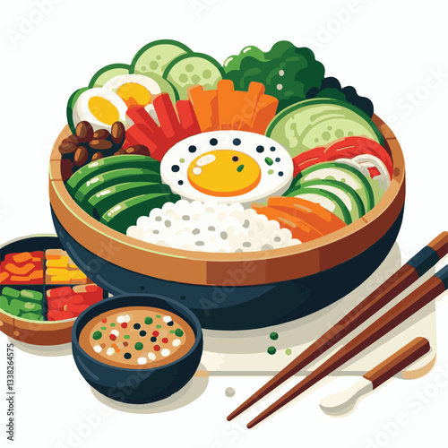 bibimbap, asian, cuisine, meal, healthy, delicious, food, rice, gourmet, korean food, vegetable, cooking, dinner, fresh, colorful, bowl, lunch, traditional, dish, egg, beef, spicy, korean, carrot, mea