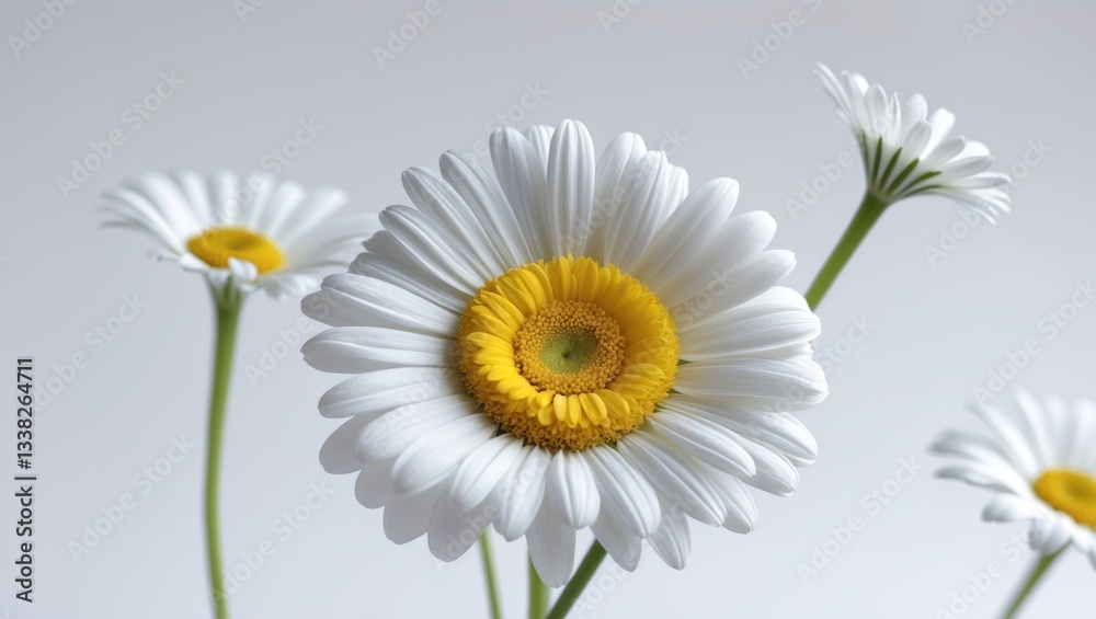 Fototapeta premium daisy macro love plant white vegetation summer nature adventure isolated special wild trip plants yellow natural earth single gold fresh perfect wilderness scenery story golden beautiful flowers ga...