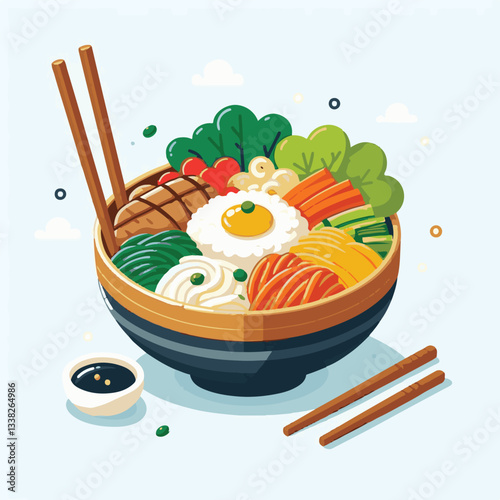 bibimbap, asian, cuisine, meal, healthy, delicious, food, rice, gourmet, korean food, vegetable, cooking, dinner, fresh, colorful, bowl, lunch, traditional, dish, egg, beef, spicy, korean, carrot, mea
