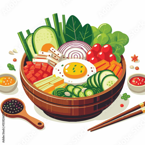 bibimbap, asian, cuisine, meal, healthy, delicious, food, rice, gourmet, korean food, vegetable, cooking, dinner, fresh, colorful, bowl, lunch, traditional, dish, egg, beef, spicy, korean, carrot, mea