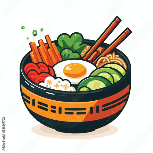 bibimbap, asian, cuisine, meal, healthy, delicious, food, rice, gourmet, korean food, vegetable, cooking, dinner, fresh, colorful, bowl, lunch, traditional, dish, egg, beef, spicy, korean, carrot, mea