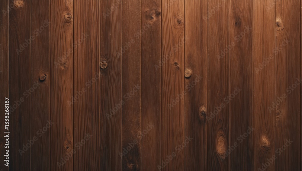 Naklejka premium Brown Wood Panel Texture - Natural Timber for Interior Design