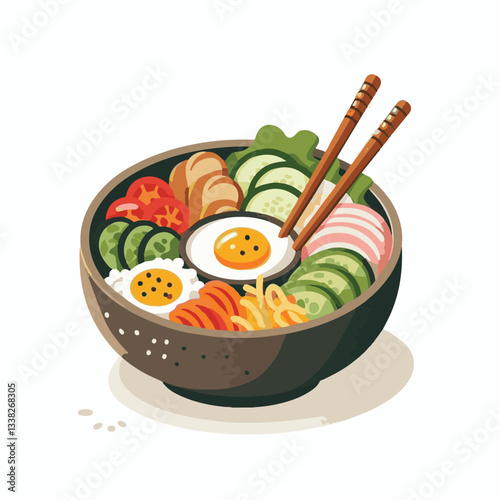 bibimbap, asian, cuisine, meal, healthy, delicious, food, rice, gourmet, korean food, vegetable, cooking, dinner, fresh, colorful, bowl, lunch, traditional, dish, egg, beef, spicy, korean, carrot, mea